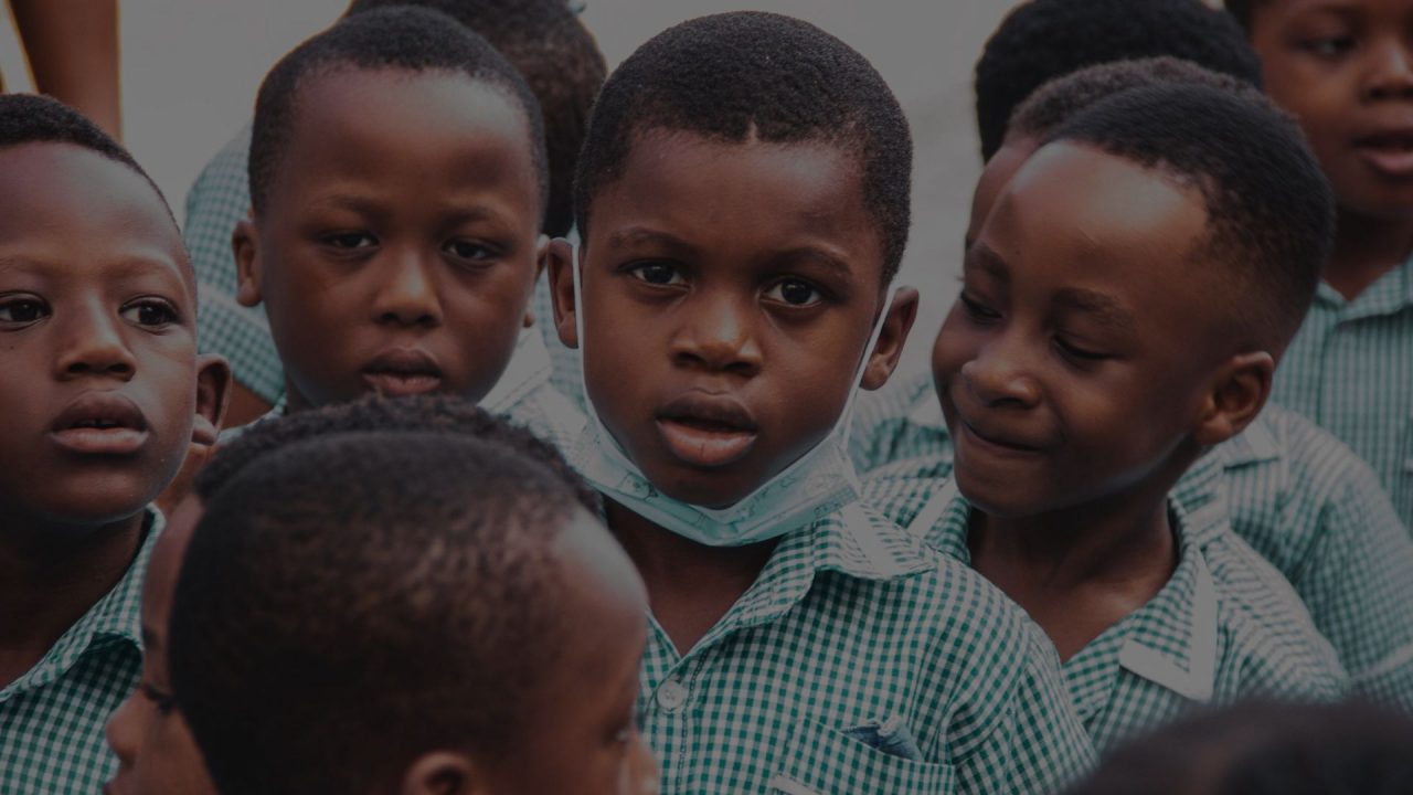 Pupils in the green check weekday uniform